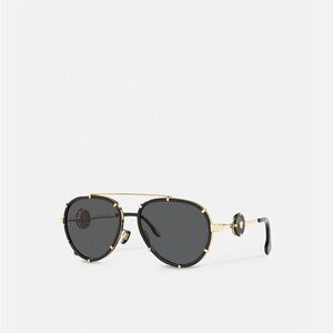 Authentic VERSACE VINTAGE ICON PILOT CLIP-ON SUNGLASSES